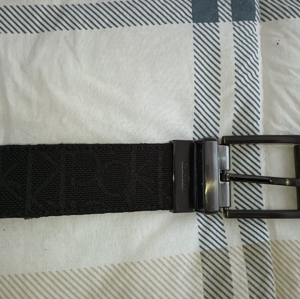 Men's Black Designer Belt Calvin Klein Size 34